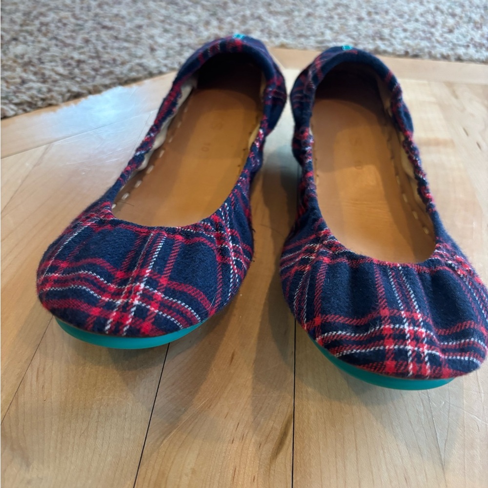 Tieks Heritage Plaid Ballet Flats Size 10
